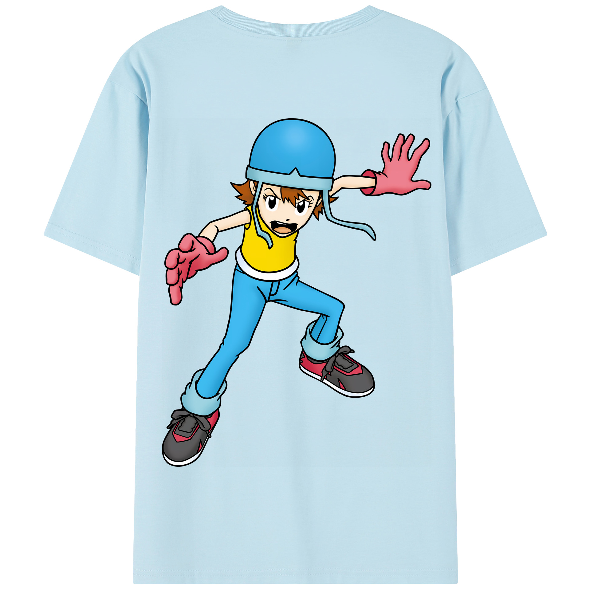 （画像用） Digimon デジタルモンスター/デジモン 綿100％半袖Tシャツ（背面プリント）